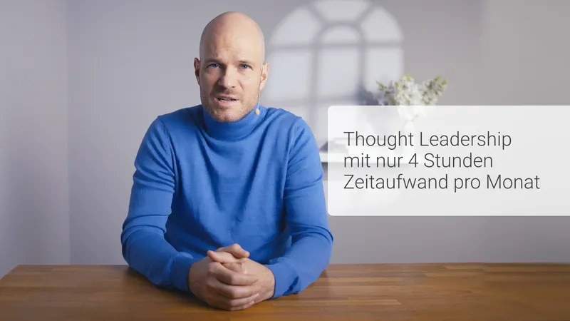 Wie Führungskräfte mit vier Stunden Arbeit im Monat täglich präsent sind